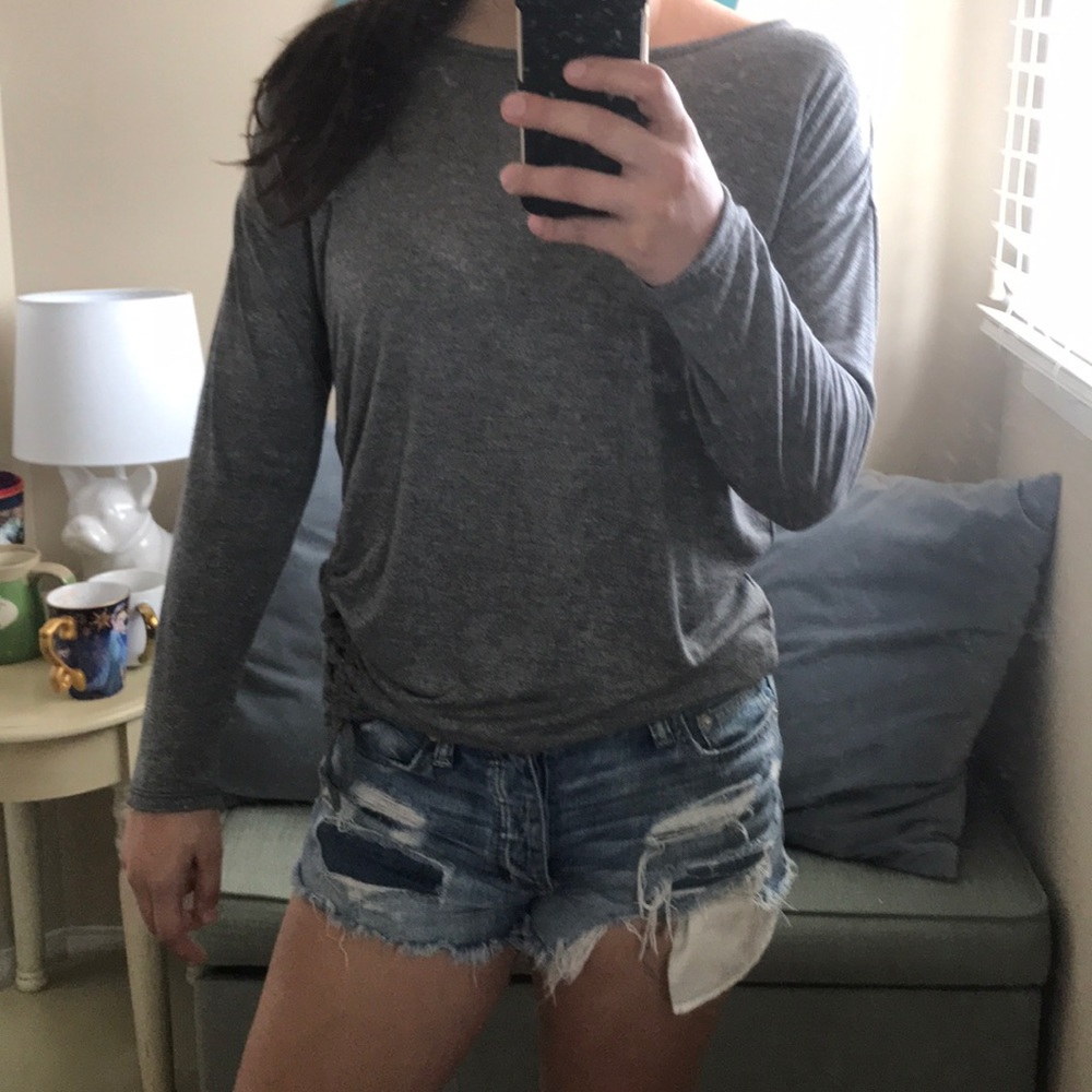 Gray shirt